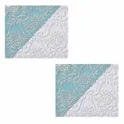 2 Wallpapers White Embossed Textured Vinyl Kensington | Renovator's Supply
