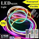 1-20M DC12V Wifi Smart RGB LED Neon Flex Rope Lights Party Bar Garden Sign Decor