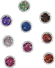 Beavorty Nail Art Decoration 9 Boxes of Glitter Sequins DIY Manicure Nail Glitter Sticker Set