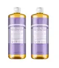 2 x Dr. Bronner's Pure-Castile Soap Liquid 18-in-1 Hemp Lavender 946mL