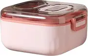Lunch Containers with Compartments - 850ml 3 Compartment Lunch Box for Teen Boy with Fork and Spoon,Leakproof Phone Holder, Microwave Safe Meal Prep Container for School, Kids, Teens