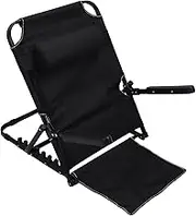 Adjustable Lifting Bed Backrest with Headrest Arms, 7 Adjustable Positions Large Folding Bed Rest Sitting Up Multifunction Backrest Support for Neck Head Lumbar Elderly Patient