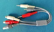 PANASONIC VJPS0068 Video Stereo Audio Cable RCA Female to 3.5mm 1/8" Male JAPAN