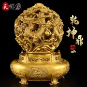 8''Bronze Qinglong Ding Home Furnishing Qiankun Ding Decorative Ornamental Gifts