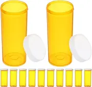 Portable Medicine Holder 25pcs Mini Medicine Bottles Compact Pill Boxes for Diabetics Empty Portable Bottle Convenient for Travel