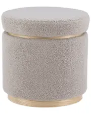 Linon Sunny Round Ottoman