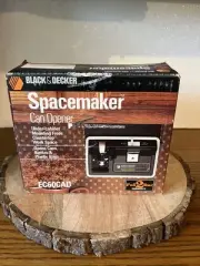 NEW Vintage Black and Decker Spacemaker Can Opener Factory Sealed Box EC60CAD