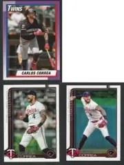 2025 Topps 3 CARD LOT - Carlos Correa #CC-14, T90-72, 275