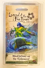 Legend Of The Five Rings Meditations On The Ephemeral Dynasty Pack New Sealed