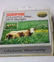 27mm Skylight 1A Glass Lens Filter Japan Genuine 27 mm 27-SK sklight1A SUNPAK
