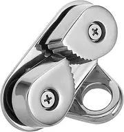 BESPORTBLE Stainless Steel Marine Rope Clamp Boat Cam Cleat with Elastic Rope Lead Ring