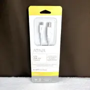 NEW & SEALED! ATIVA C/B USB 2.0 Cable 6.5 FT (2.0m) USB-C Printer 725-799