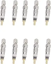 Pegciuho Presta Bike Valve Replacement Parts, Easy to Install Brass Presta Valve Core, 10 Pieces