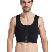 Slimming Body Shaper Vest for Men - Compression Undershirt Corset Black L