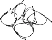 5pcs Sports Bracelet Baseball Bracelets for Boys Basketball Bracelet Charms Adjustable Wristbands Sport Baseball Bracelet Football Bracelet Sports Style Bracelet Zinc Alloy