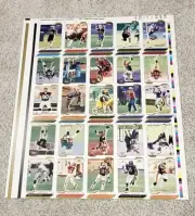 UNCUT RC SHEET 2001 Fleer FOCUS REGGIE WAYNE JUSTIN SMITH RUDI JOHNSON ROOKIES