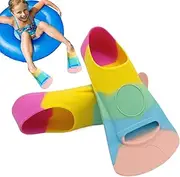 Swim Fins Kids, Food-Grade Silicone Swim Flippers, Professional Training Fins, Flexible Lightweight Design, Multi-Purpose Swimming Accessory for Pools, Beaches, Outdoor Lakes