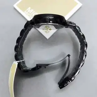 全館免運 Michael Kors 手錶 全新正品 MK6297 時尚黑色不銹鋼錶帶腕錶/女錶 單眼 日期手錶 款 可開發票