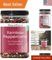 Elevate Your Dishes with 1 lb of Whole Rainbow Peppercorn Blend - Reclosable