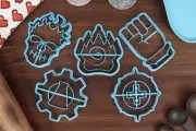 RPG Classes Cookie Cutters, Set 2 - Artificer, Cleric, Druid, Monk, Necromancer