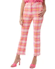 Trina Turk Lulu Linen-Blend Fringe Pant