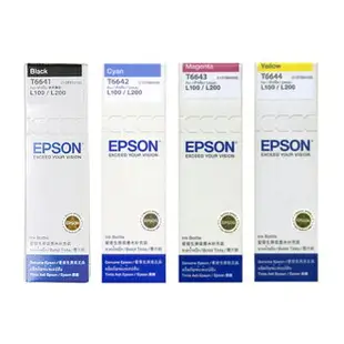 【跨店享22%點數回饋+滿萬加碼抽獎】EPSON T6641/ T6642/T6643/T6644原廠墨水(四色一組)適用 L355/L120/L121/L455/L365/L555/L350/L360/L1300/L565/L220/L550/L300/L310/L380/L385/L605/L1455