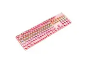TODO Mechanical Gaming Keyboard RGB LED Linear Blue Switch USB Windows - Pink