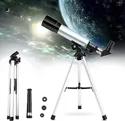 Ultra Hd, Telescope for Adults Astronomy Beginners,50Mm Aperture 360Mm Portable Astronomical Refracting Travel Telescope,with Tripod, and Finders Scope