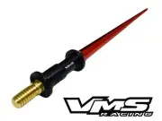 RED UNIVERSAL BILLET LIGHT SABER SHORT SCREW IN ANTENNA 4" FOR NISSAN (for: Nissan)