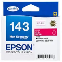 在飛比找友和YOHO優惠-精工愛普生 Epson T143 原廠洋紅色墨水盒 (約75