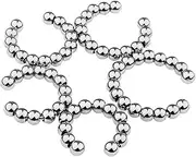 HGDTYRI Stainless steel penis ring, glans ring with metal massage ball, testicle ring, sex toy for men and couples(35mm)