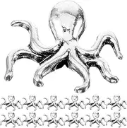 Hohopeti Metal Jewelry Charms Octopus Design 20pcs DIY Accessory Charms for Craft Projects