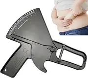 Body Fat Caliper,0-88mm Body Skinfold Caliper - Professional Portable Double Spring Fat Tape Accurate Handheld Measure Tool for Dieters