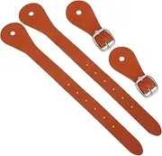 Abaodam 1pair Adjustable Fake Leather Spur Straps for Riding and Comfortable for Men and Women Versatile Outdoor Boot Straps