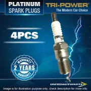 4 x Tri-Power Platinum Spark Plugs for Mitsubishi Galant GD L200 MA MB MC 4Cyl (for: Mitsubishi)