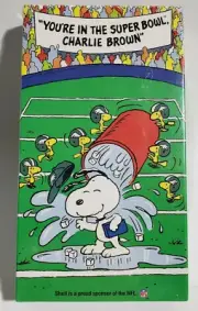 Charlie Brown VHS Sealed Video You're In The Superbowl Shell NFL Snoopy Peanuts