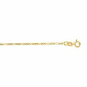 10" 1.9mm Diamond Cut Figaro Chain Anklet Real 14K Solid Yellow Gold 0.9gr