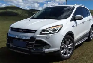 福特 FORD KUGA 雙L型導光 日行燈 +LED燈眉方向燈(促銷十組)(需先付款)