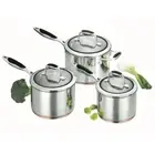 Scanpan Coppernox 3 Piece Copper Based Saucepan Set | 16 / 18 / 20cm