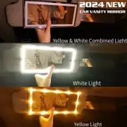 60 LEDs Car Sun Visor Vanity Mirror Rechargeable Makeup Mirror with 3-Light Mode