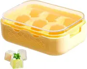 Baby Food Freezer Tray,Ice Trays Molds with 6 Grids with Lid | Reusable Flexible Freezer Holder for Home Kitchen Storage Drinks Coffee Cocktails