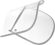 [Yardenfun] Transparent Raincoat Hat Shield with Brim Face Protector for Rainy Days Easy to Install Raincoat Accessory for Extra Protection Against Downpours