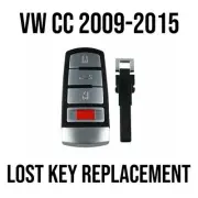 Volkswagen CC 2009-2015 Lost Key Replacement Mail In Programming Service