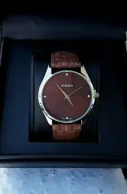 NEW Brown Strada Midsize Watch, Quartz Mvmt, Crystal Accent, Stainless Steel