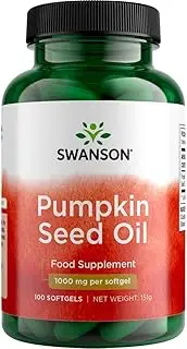 Swanson Pumpkin Seed Oil 1000mg, 100 Softgels