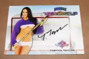 2014 Benchwarmer TABITHA TAYLOR Hockey #22 TOP SHELF Black Auto PLAYBOY Playmate