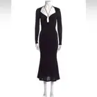 Jason Wu Backless Plunge Midi Dress