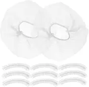 100pcs Shower Caps for Sourdough Bread, Plastic Bowl Covers Fresh Keeping Bags with Elastic Disposable Shrinkable Food Storage Covers for Kitchen Bowl/Plates