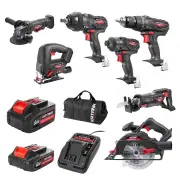 Katana 220570 - 18V 7 Piece Combo Kit (1 x 2.0Ah/1 x 4.0Ah)