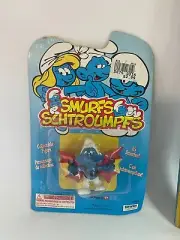 Smurfs 20825 Hang Glider Smurf Flying Wings Vtg Figure Schleich Peyo Figurine